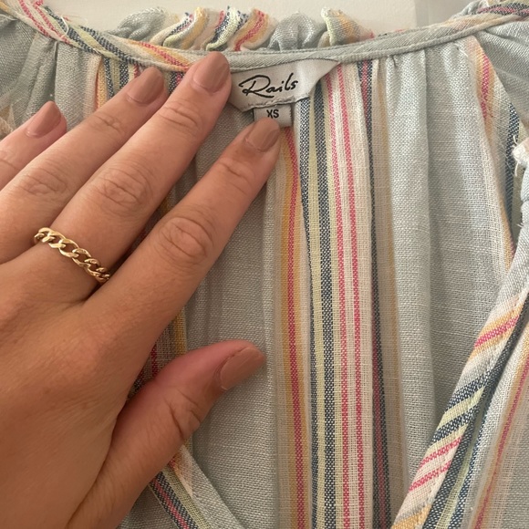 Rails Amellia Stripe Linen Midi Dress - Picture 6 of 8